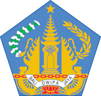 Lombok Indonesia logo with a stylized map outline and vibrant color scheme.