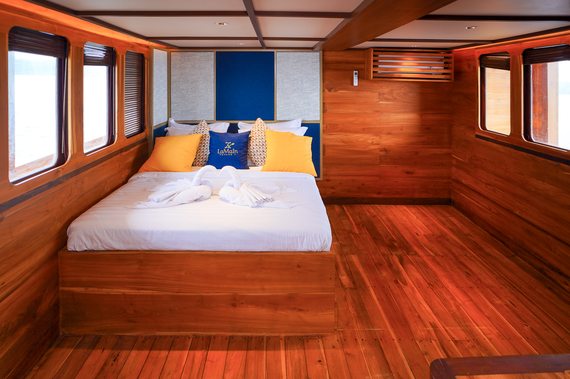 The Osaka cabin aboard Lamain Voyages